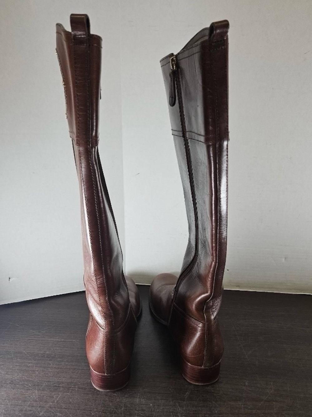 Tory Burch Kiernan Leather Riding Boots - Picture 4 of 6